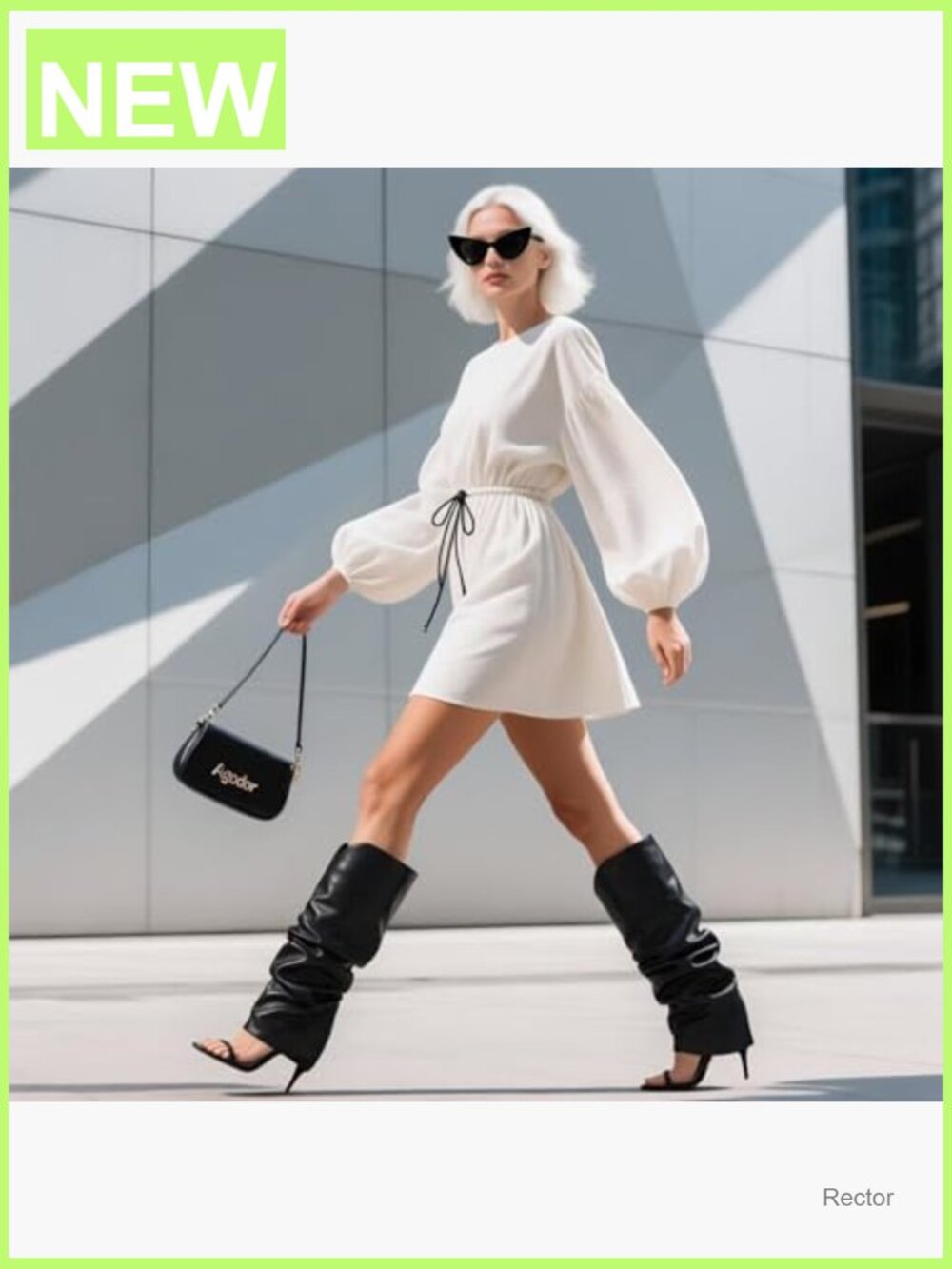 Slouchy Knee High Boots Stiletto Heeled Sandals Open Toe Pull On Fashion Tall - Picture 3 of 7